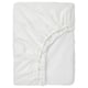 RÖNNVECKMAL Fitted sheet, white, King