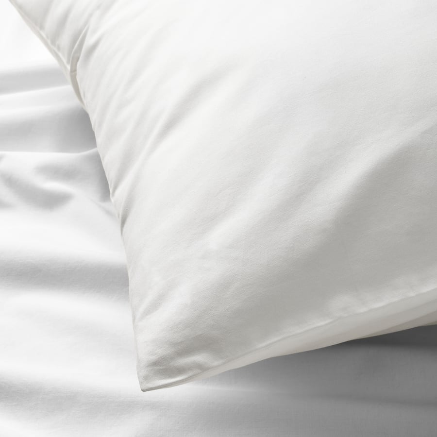 RÖNNVECKMAL pillowcase, white, Queen IKEA