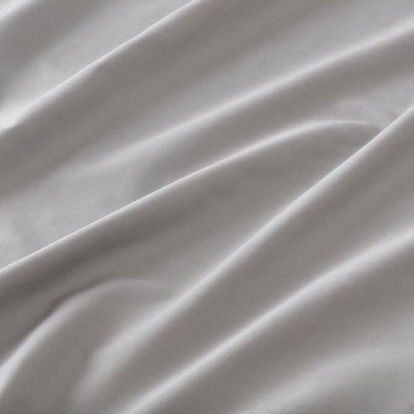 RÖNNVECKMAL Sheet set, gray, Queen