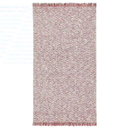 RÖRKÄR rug, flatwoven red/natural 59 " 31 1/2 " 12.92 sq feet 4.83 oz/sq ft