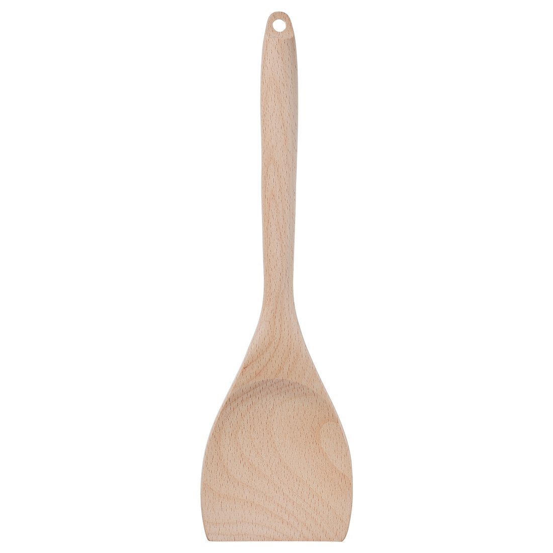 RÖRT wooden spatula, light brown, simple design, solid beech handle.