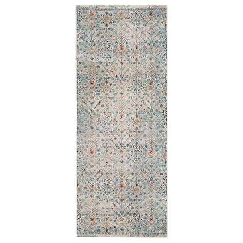 ROMDRUP rug, low pile beige antique look/floral patterned 6 ' 7 " 2 ' 7 " ½ " 17.22 sq feet