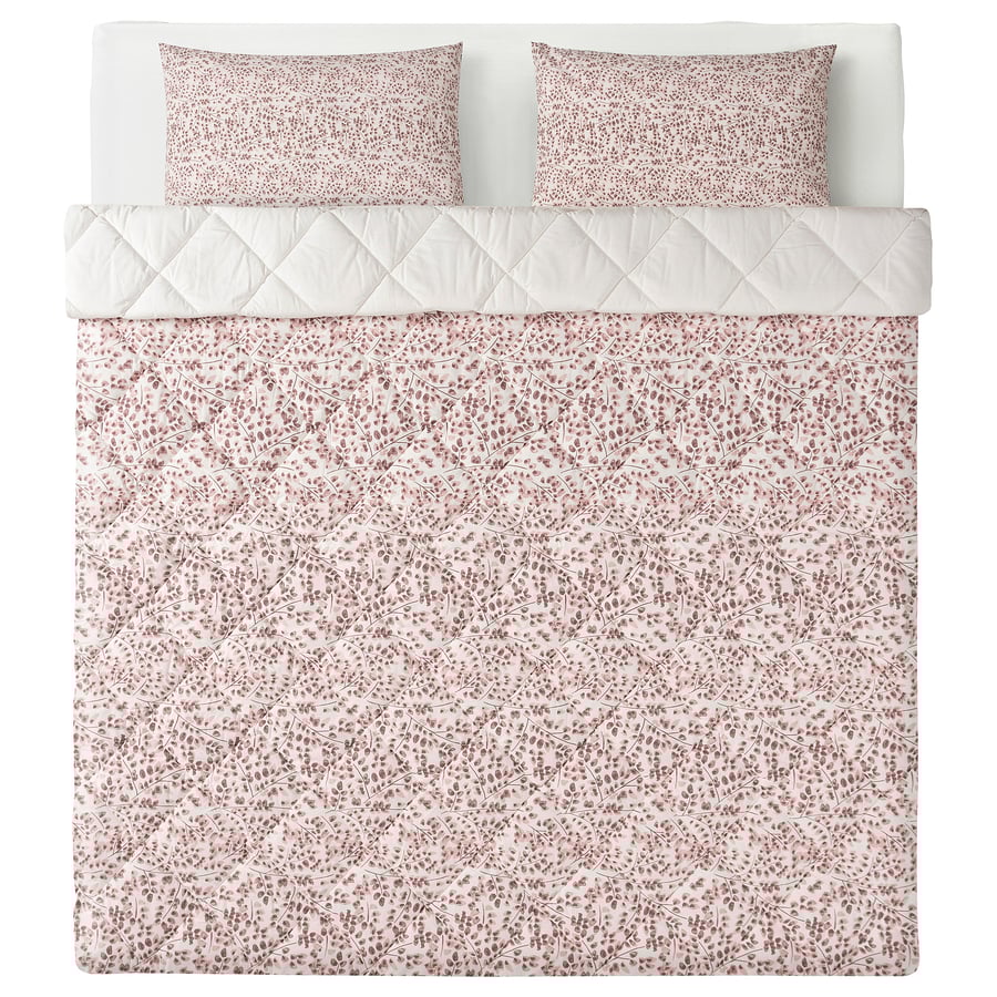 ROSENIBERIS comforter and pillowcase(s), pink floral pattern, Full