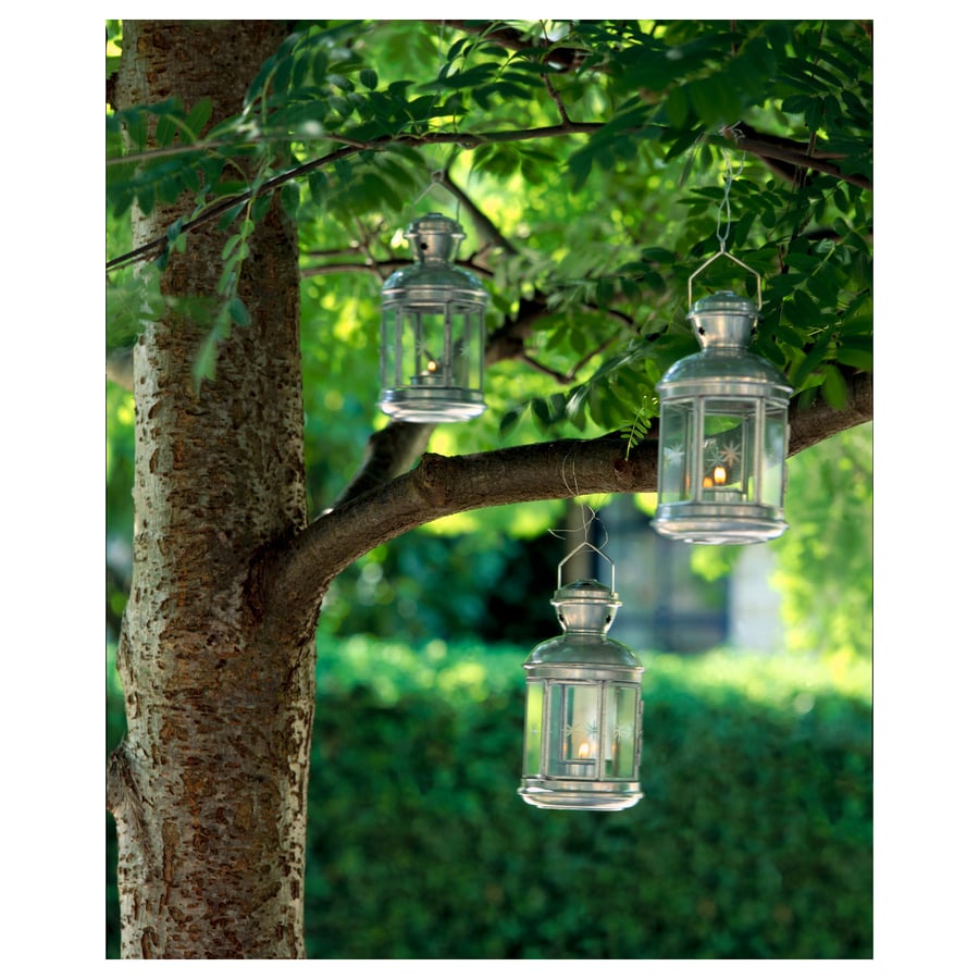 ROTERA Lantern for tealight, galvanized indoor/outdoor galvanized IKEA
