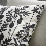ROTVECKLARE Cushion cover, white/anthracite, 20x20 "