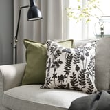 ROTVECKLARE Cushion cover, white/anthracite, 20x20 "