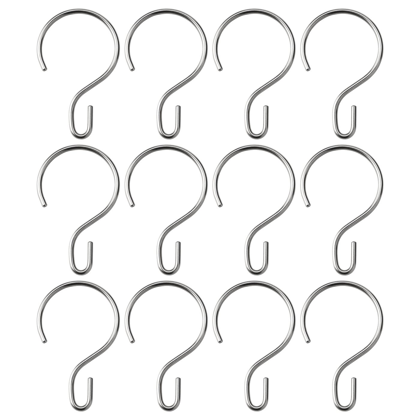 RUDSJÖN shower curtain rings, stainless steel color IKEA