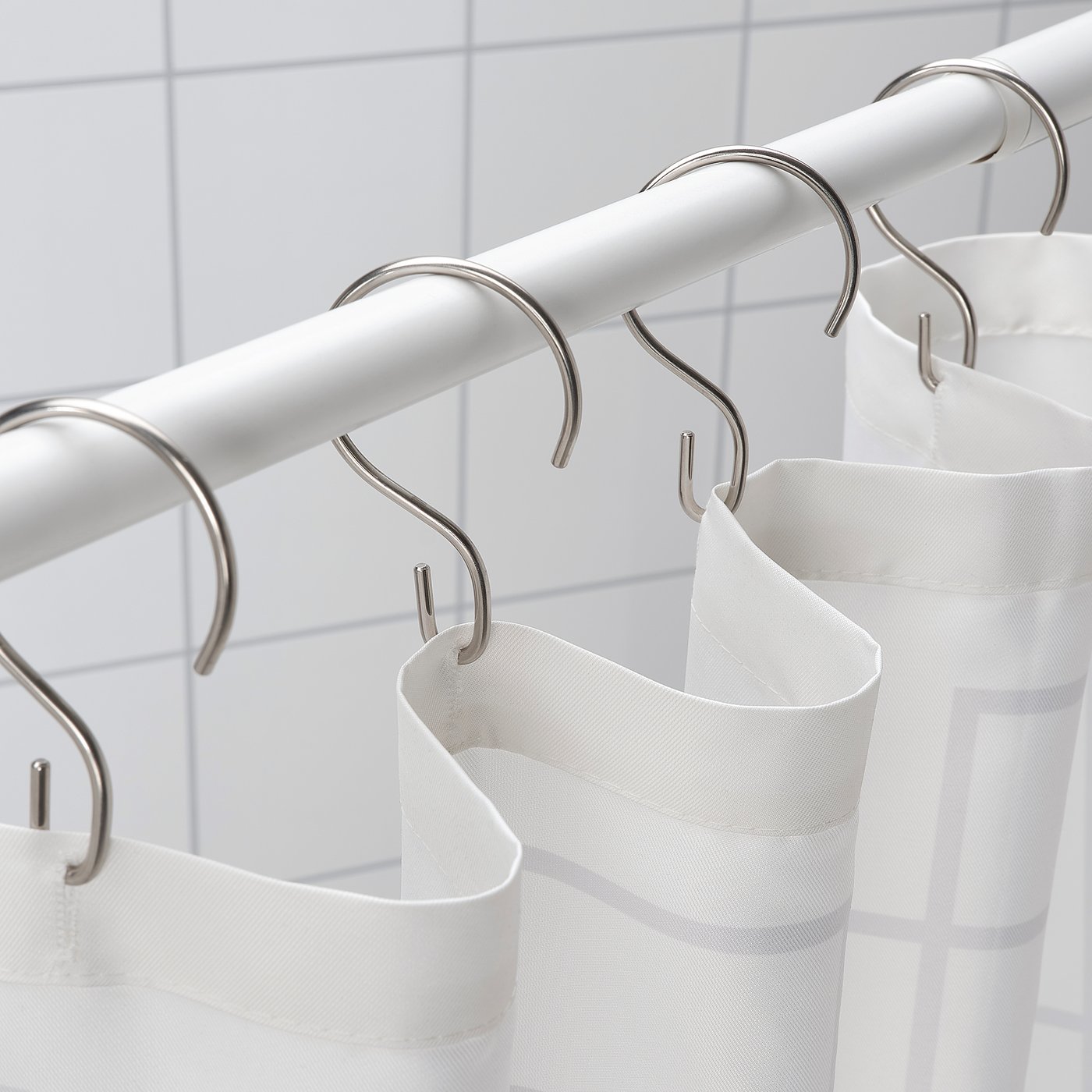 Shower curtain rings, stainless steel 2