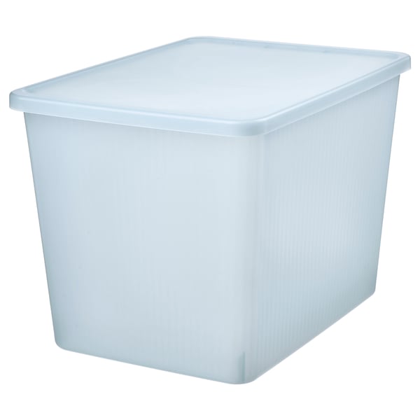 Home Expressions Large Clear Stackable Storage Bin, Color: White