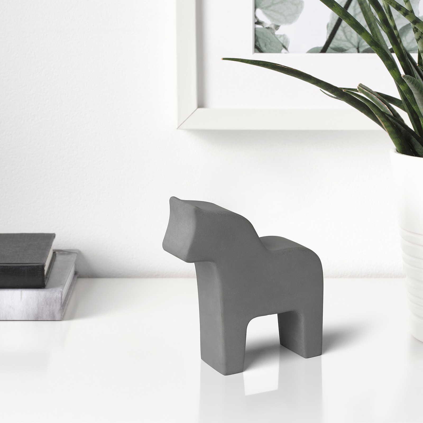 RYKTBAR Decoration, horse, light gray IKEA