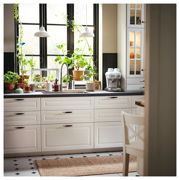 SÄLJAN Countertop, dark gray stone effect/laminate, 98x1 1/2 "