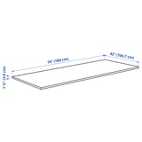 SÄLJAN Countertop for kitchen island, dark gray stone effect/laminate, 74x42x1 1/2 "