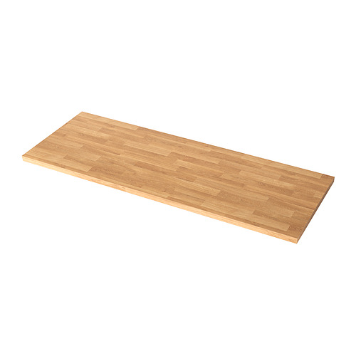 SÄLJAN light wood countertop, rectangular, flat, modern design.