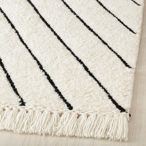 SÄNDNING Rug, high pile, white, 5 ' 7 "x7 ' 10 "