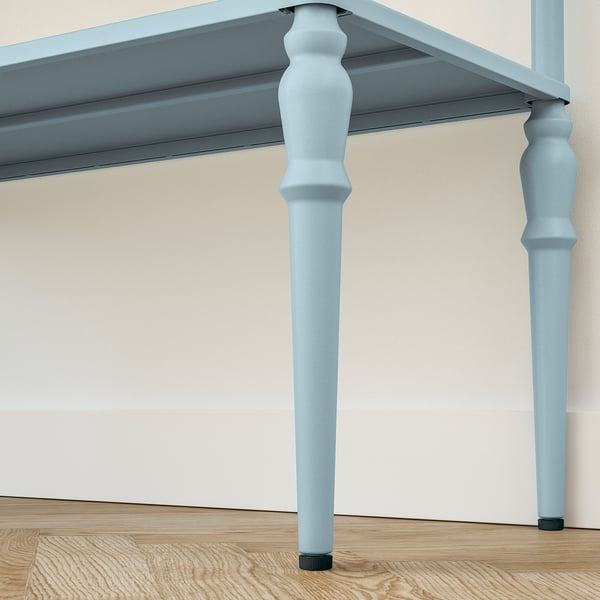 SÅGMÄSTARE Shelf unit, light gray-blue, 32 3/4x14 1/4x50 1/4 "