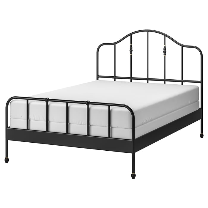 Black Metal Queen Beds Shop For Black Metal Queen Bed Frames IKEA