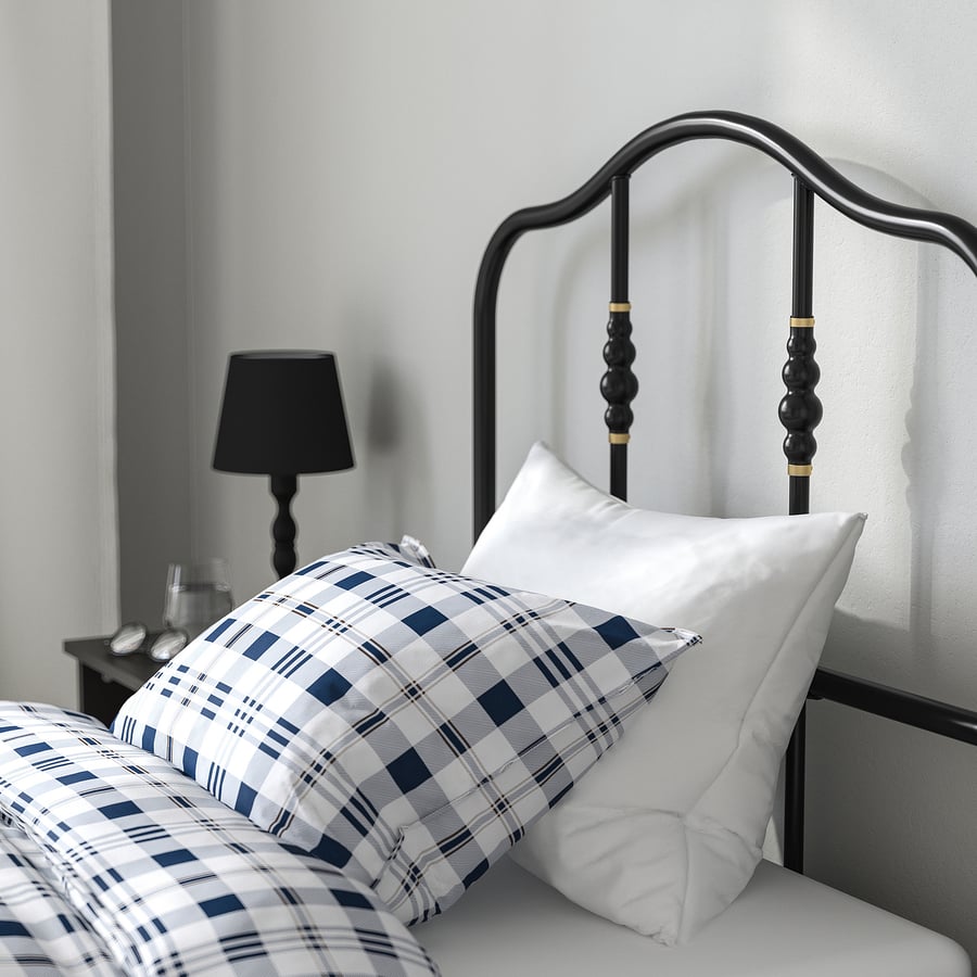 SAGSTUA bed frame, black/Luröy, Twin IKEA