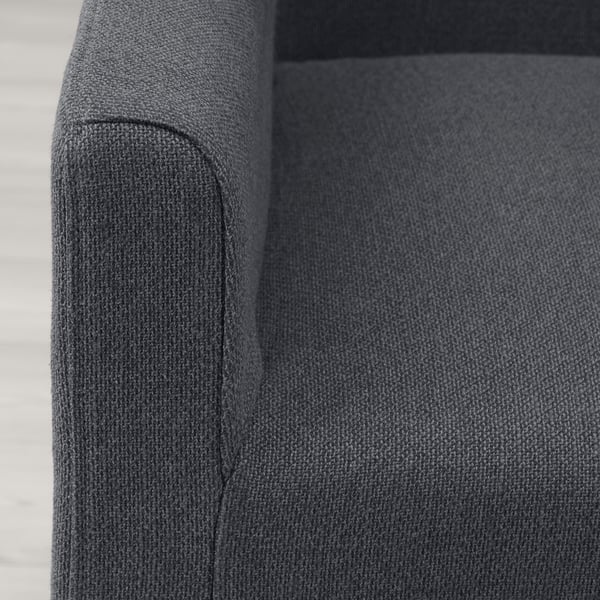 SAKARIAS Armchair, black/Sporda dark gray
