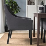 SAKARIAS Armchair, black/Sporda dark gray