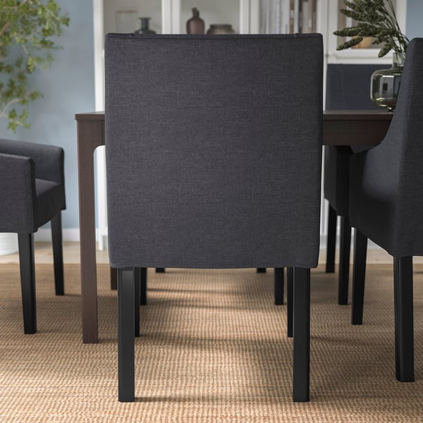 SAKARIAS Armchair, black/Sporda dark gray
