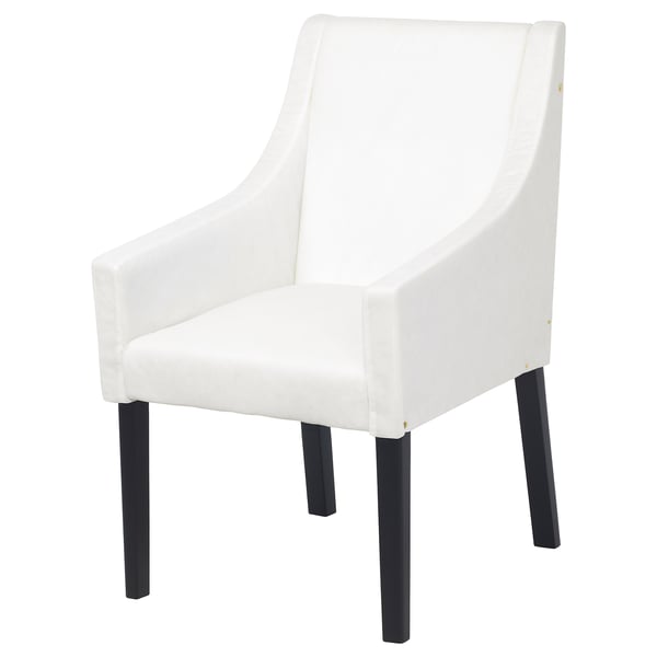 SAKARIAS Chair frame with armrests, black