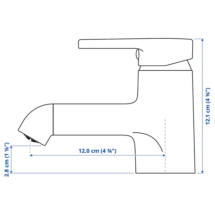 SALJEN bath faucet, black IKEA