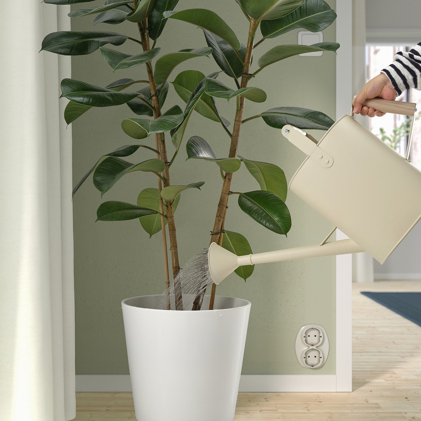 SALLADSKÅL watering can, indoor/outdoor beige, 304 oz - IKEA