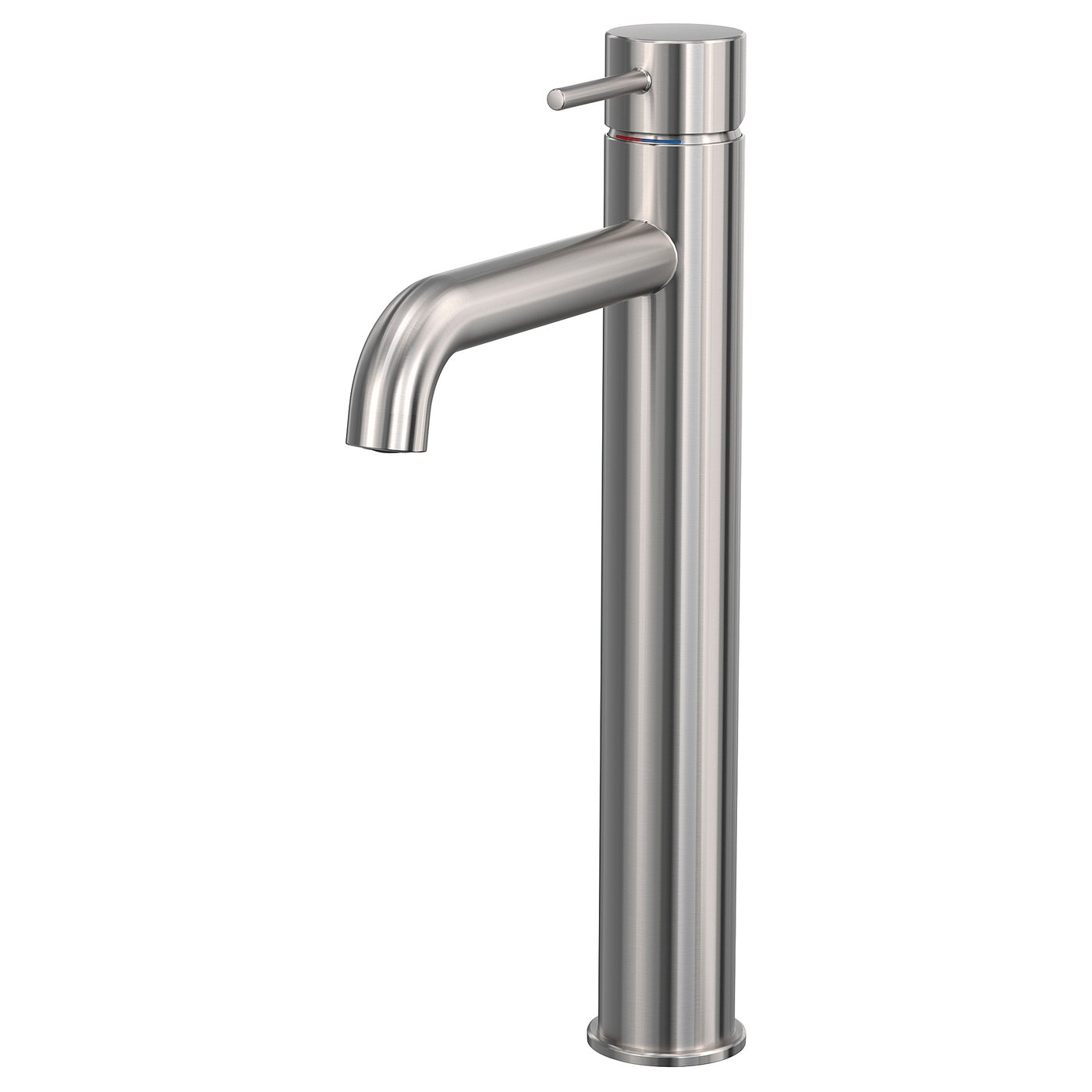 SALLSJÖN Bathroom mixer tap top lever, brushed nickel, XL