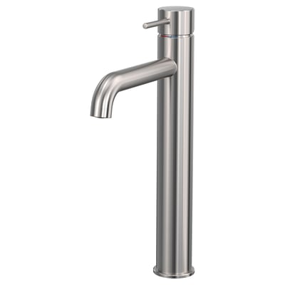 SALLSJÖN Bathroom mixer tap top lever, brushed nickel, XL