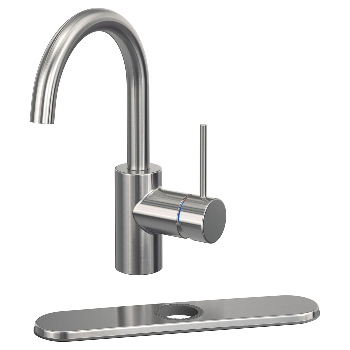Mixer Tap Single Side Lever, Stainless Steel