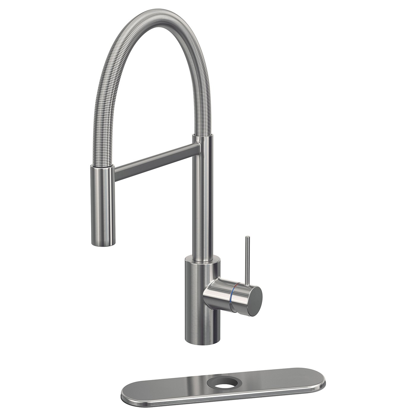 Pull Down Kitchen Faucet With Spray, Stainless Steel