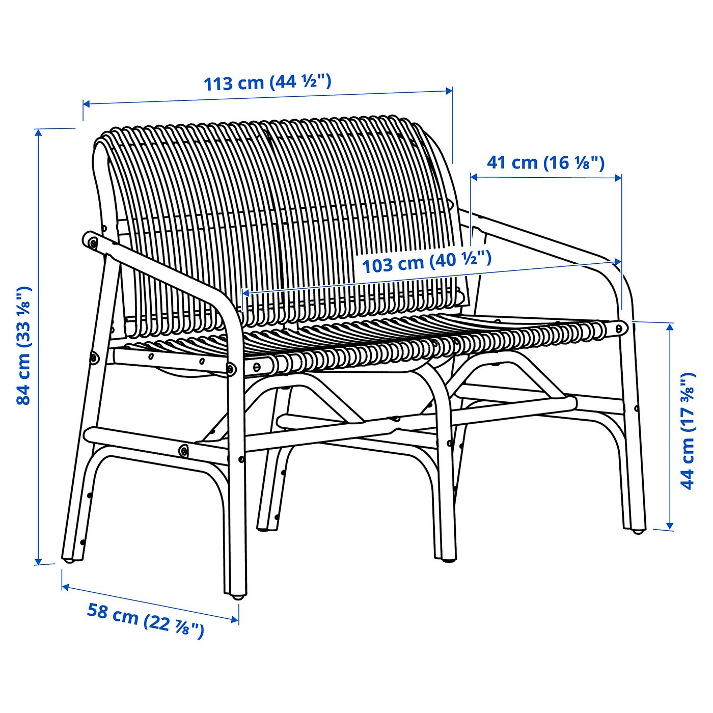 IKEA SALNÖ サールノー　チェア SALNÖ armchair, rattan - IKEA US