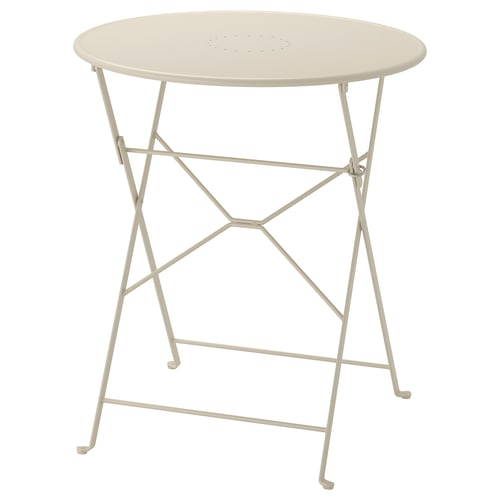 Saltholmen Table Outdoor Foldable Beige 25 5 8 Ikea