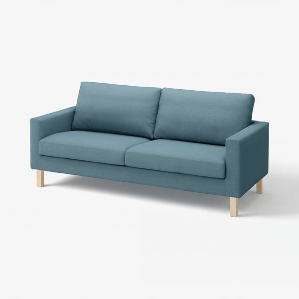 SALTSJÖBADEN 3-seat sofa, Fridtuna dark gray-blue