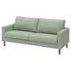 SALTSJÖBADEN sofa: soft green, modern design with pocket springs, wood legs.