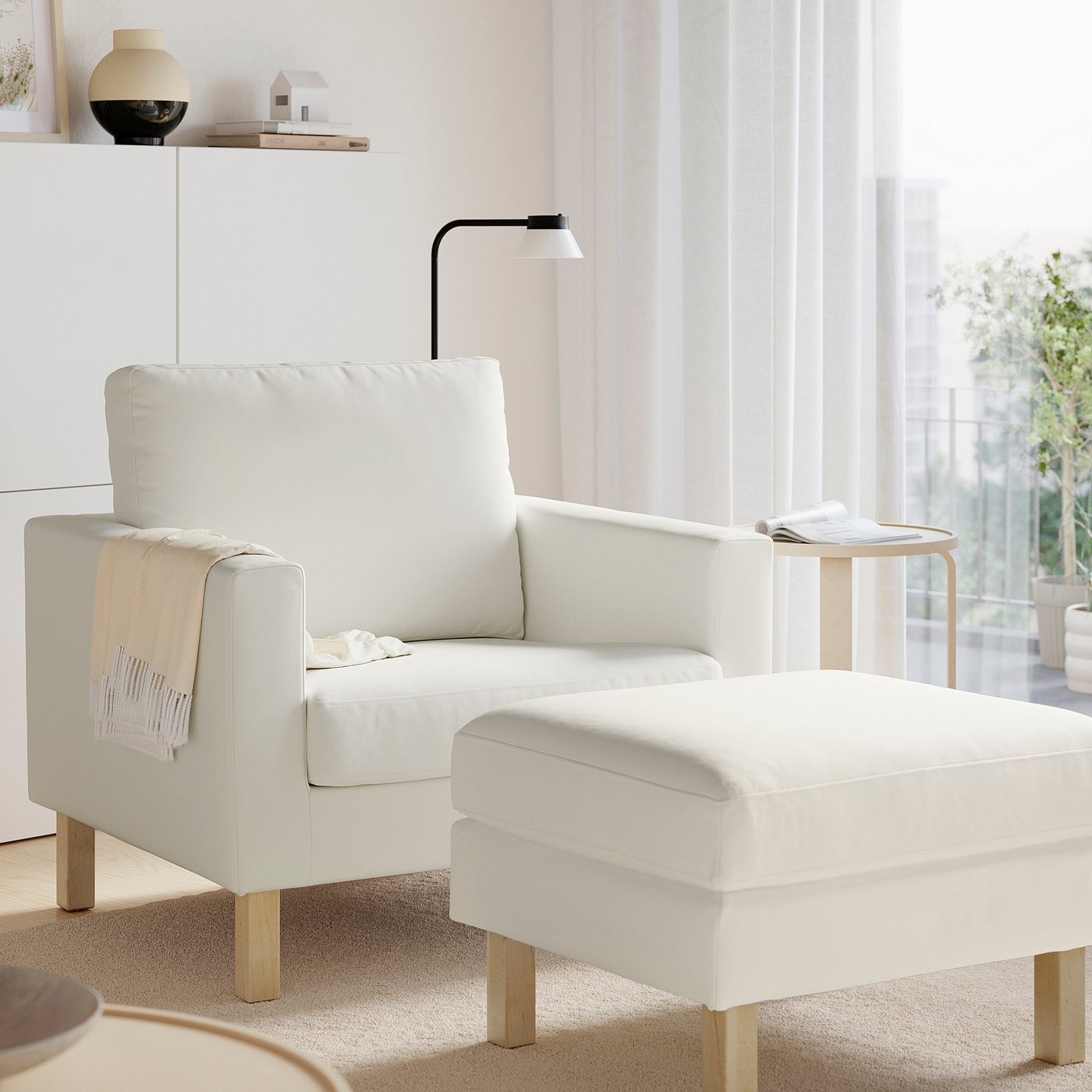 SALTSJÖBADEN armchair, Blekinge white - IKEA