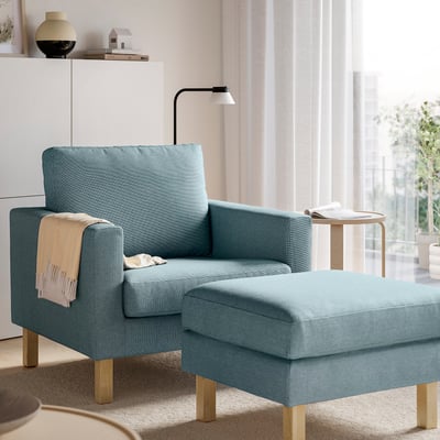 SALTSJÖBADEN Armchair, Fridtuna dark gray-blue