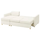 SALTSJÖBADEN Cover f 3-seat sofa w chaise lounge, Blekinge white
