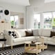 SALTSJÖBADEN Sectional, 4-seat corner, Blekinge white
