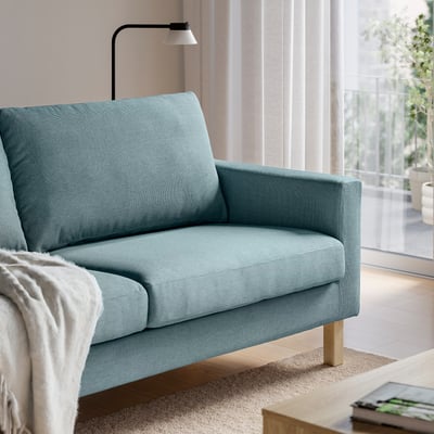SALTSJÖBADEN Sectional, 4-seat corner, Fridtuna dark gray-blue