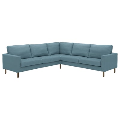 SALTSJÖBADEN Sectional, 4-seat corner, Fridtuna dark gray-blue