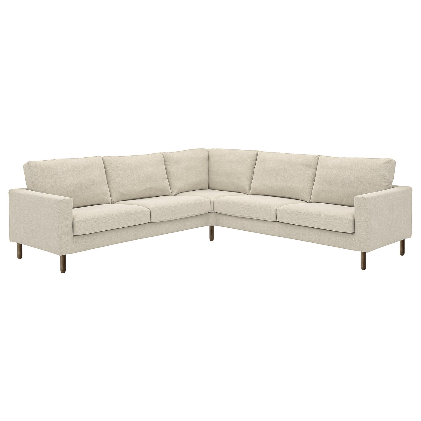 SALTSJÖBADEN sectional, 4-seat corner, Fridtuna light beige - IKEA