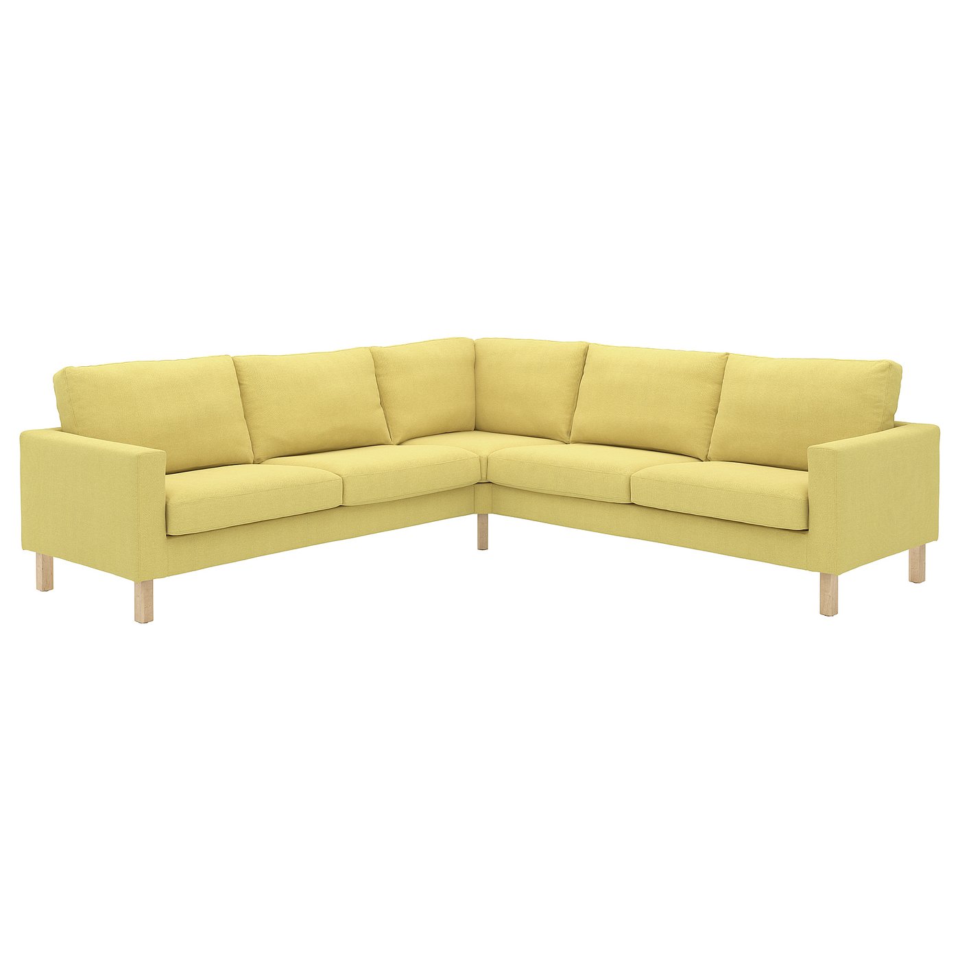 SALTSJÖBADEN sectional, 4-seat corner, Fridtuna yellow - IKEA