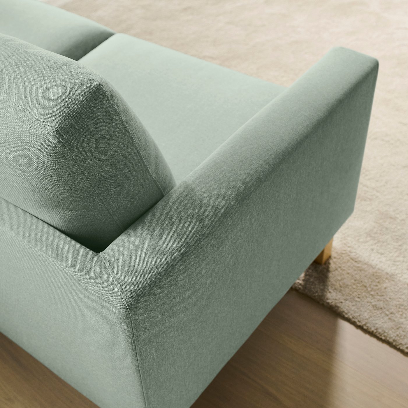 SALTSJÖBADEN sectional, 4-seat corner, Gunnared light green - IKEA