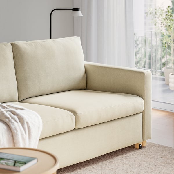 SALTSJÖBADEN Sleeper sofa, Fridtuna light beige