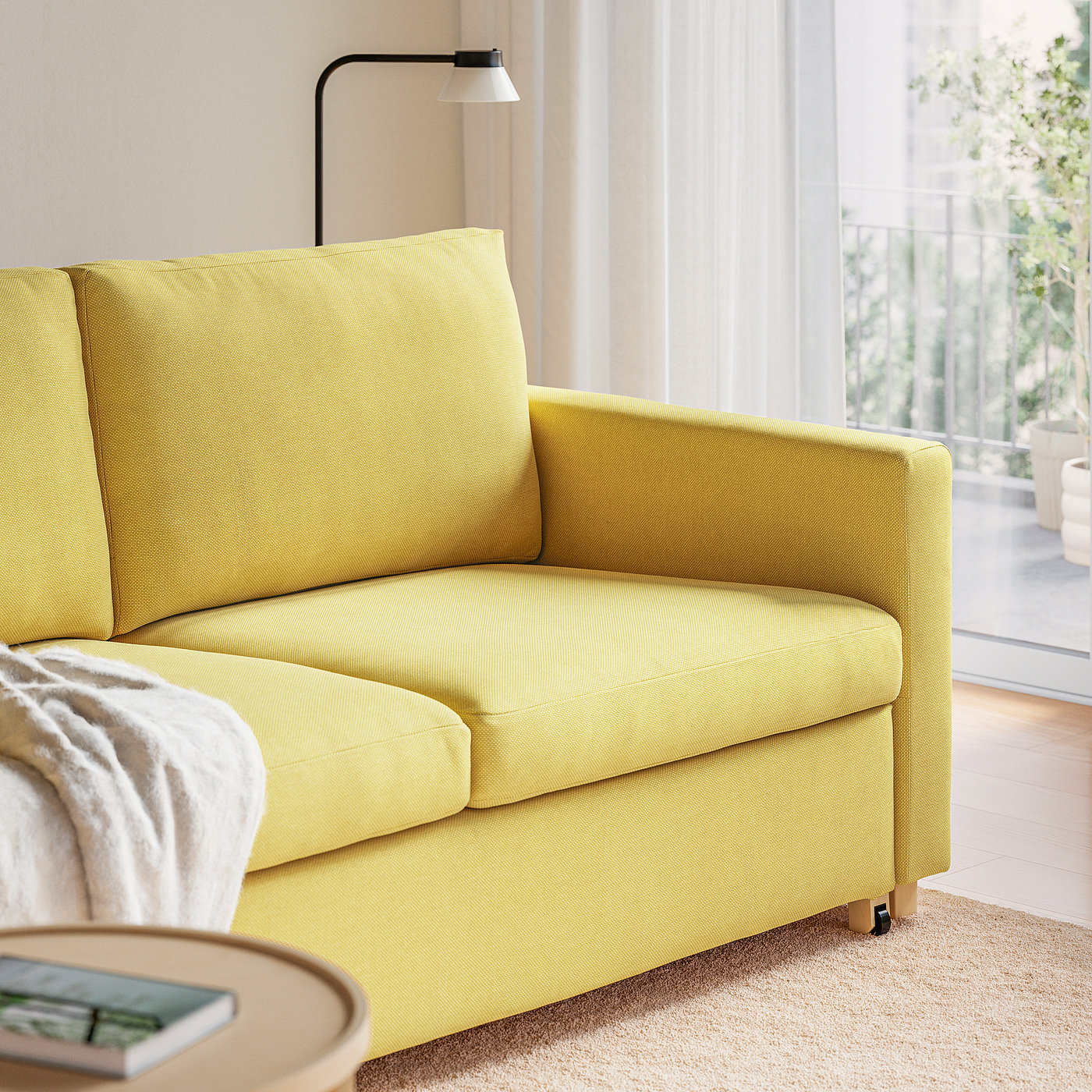 SALTSJÖBADEN sleeper sofa, Fridtuna yellow - IKEA