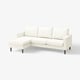 SALTSJÖBADEN Sofa with chaise, Blekinge white