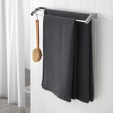 SALVIKEN Bath sheet, anthracite, 39x59 "