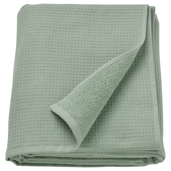 SALVIKEN Bath sheet, light green, 39x59 "