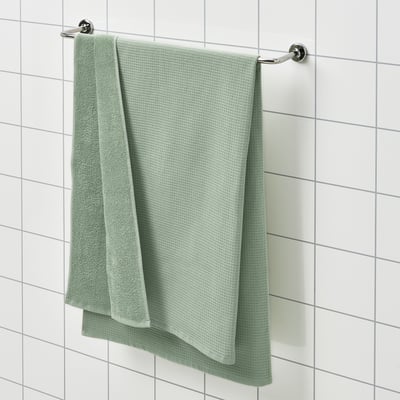 SALVIKEN Bath sheet, light green, 39x59 "